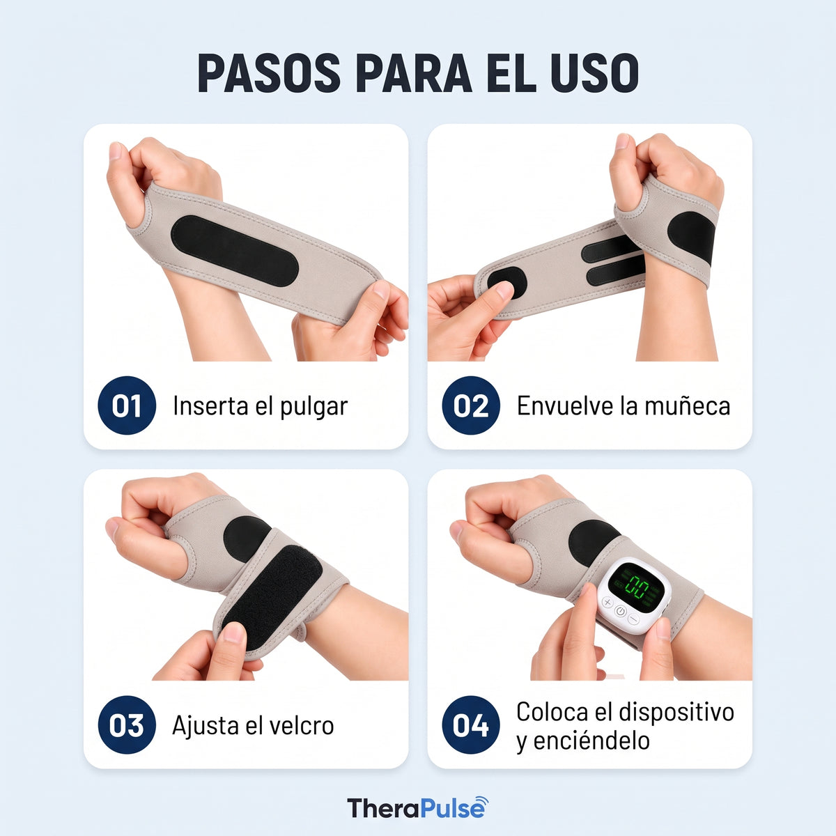 TheraPulse™ Alivio de muñeca inalámbrico